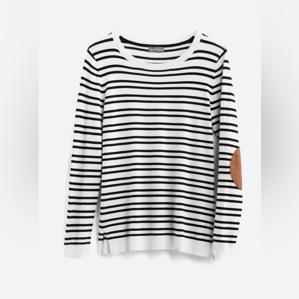 Aubree Elbow Patch Sweater - 2x